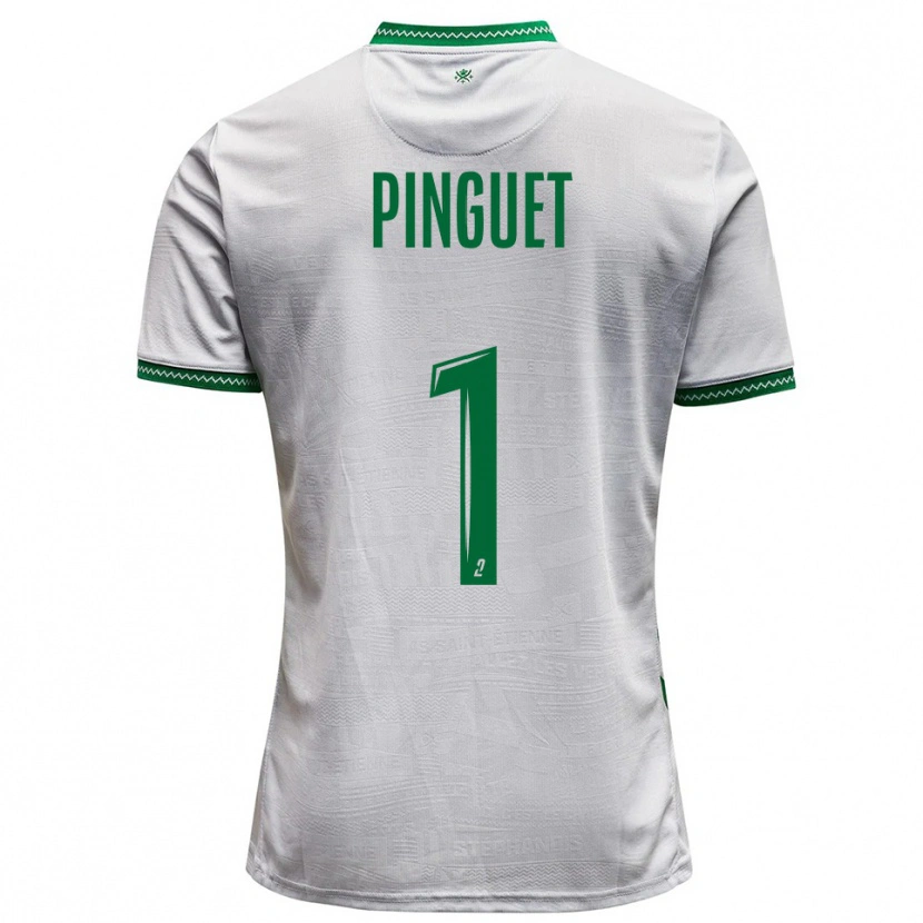 Danxen Criança Camisola Alice Pinguet #1 Branco Verde Alternativa 2025/26 Camisa Brasil