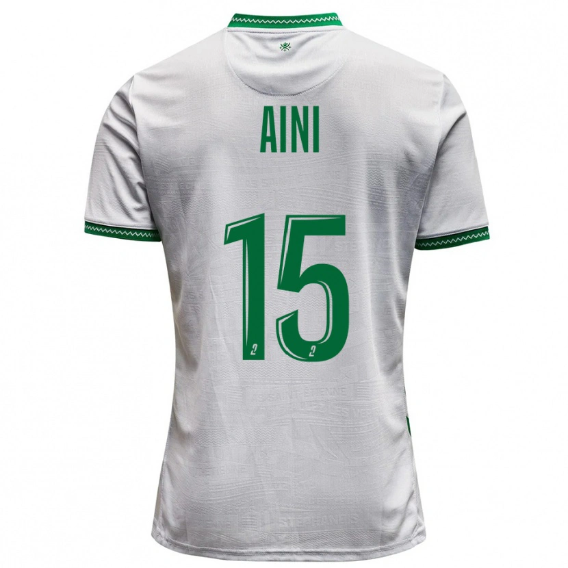 Danxen Criança Camisola Noham Aini #15 Branco Verde Alternativa 2025/26 Camisa Brasil
