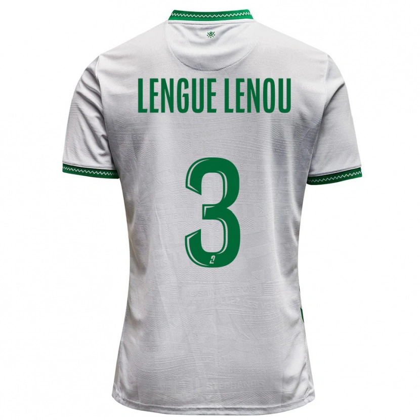 Danxen Criança Camisola Maxime Lengue Lenou #3 Branco Verde Alternativa 2025/26 Camisa Brasil