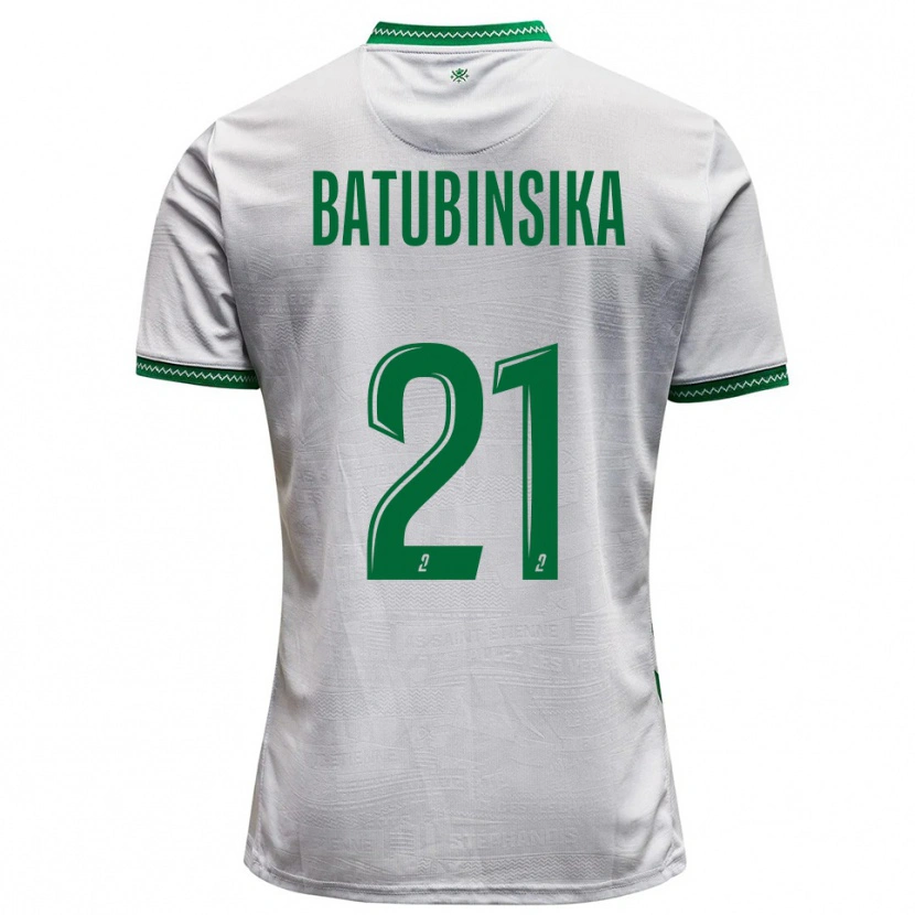 Danxen Criança Camisola Dylan Batubinsika #21 Branco Verde Alternativa 2025/26 Camisa Brasil