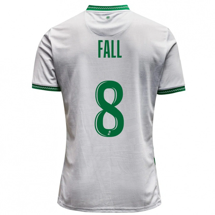 Danxen Criança Camisola Cheikh Fall #8 Branco Verde Alternativa 2025/26 Camisa Brasil
