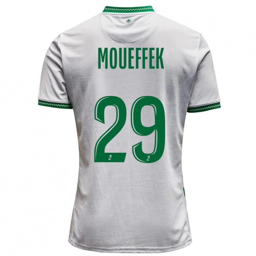Danxen Criança Camisola Aïmen Moueffek #29 Branco Verde Alternativa 2025/26 Camisa Brasil