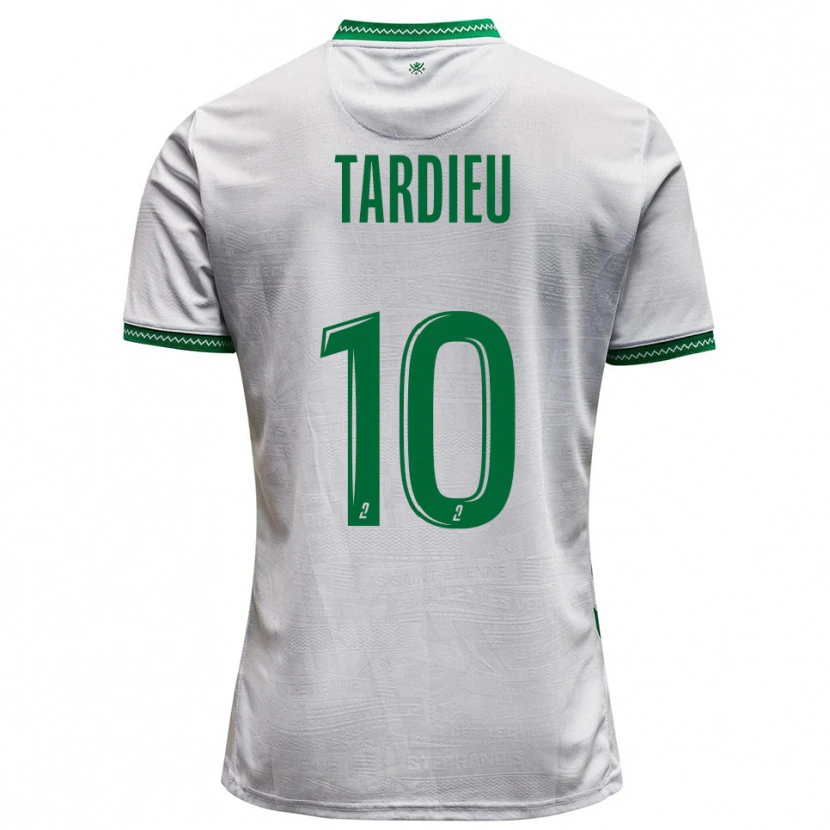 Danxen Criança Camisola Florian Tardieu #10 Branco Verde Alternativa 2025/26 Camisa Brasil