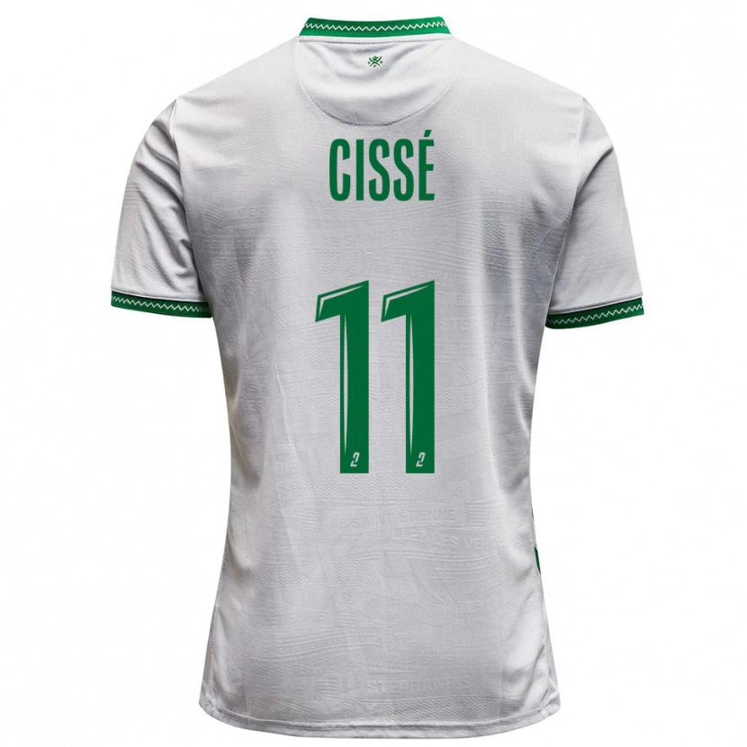 Danxen Criança Camisola Karim Cissé #11 Branco Verde Alternativa 2025/26 Camisa Brasil
