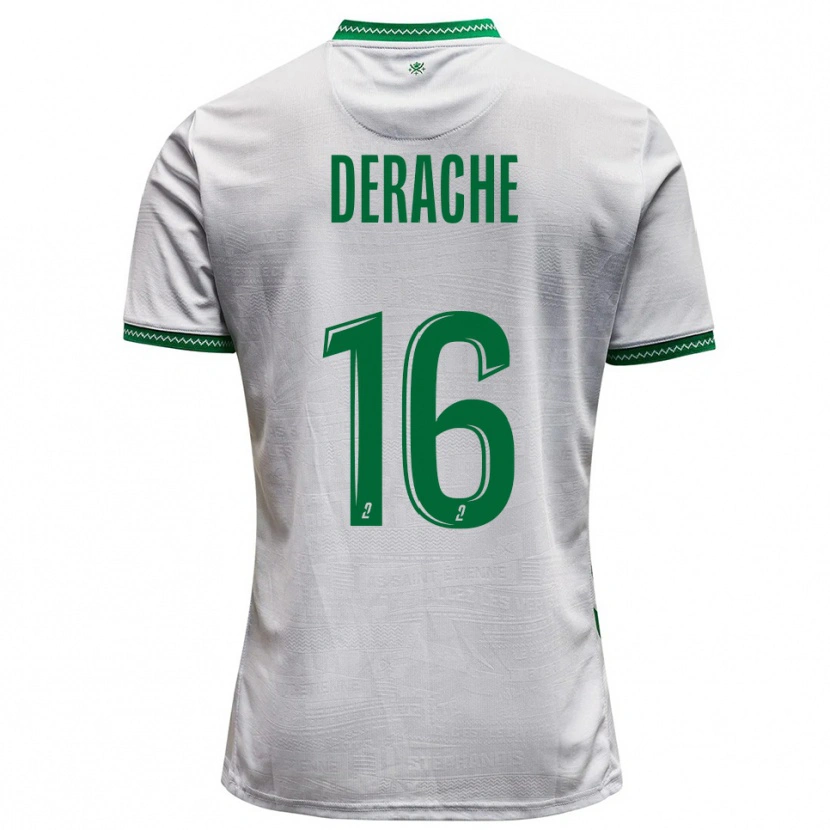 Danxen Criança Camisola Joseph Derache #16 Branco Verde Alternativa 2025/26 Camisa Brasil