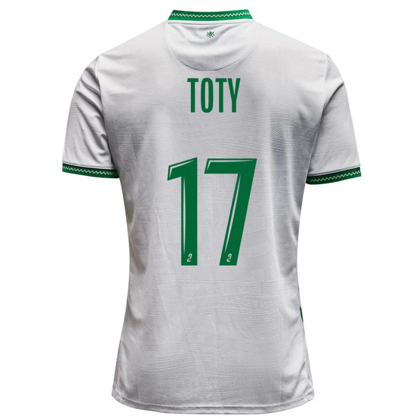 Danxen Criança Camisola Mylan Toty #17 Branco Verde Alternativa 2025/26 Camisa Brasil