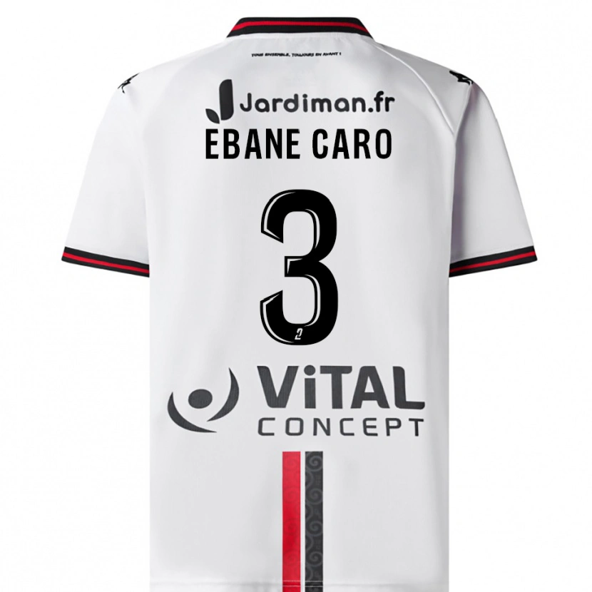 Danxen Criança Camisola Noa Ebane Caro #3 Branco Vermelho Alternativa 2025/26 Camisa Brasil
