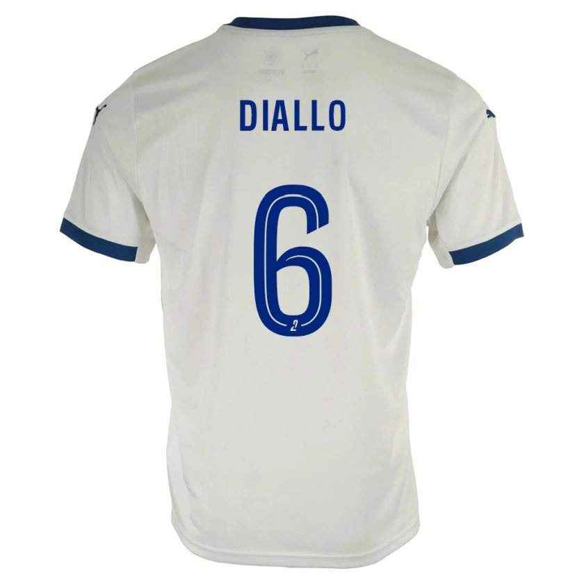Danxen Criança Camisola Amadou Diallo #6 Branco Azul Alternativa 2025/26 Camisa Brasil