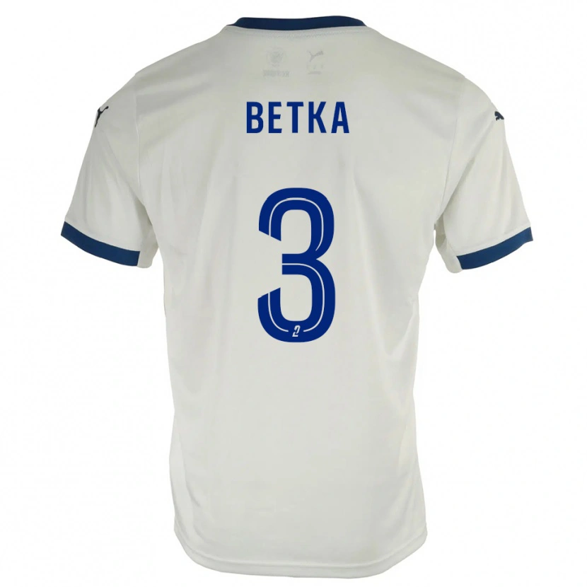 Danxen Criança Camisola Naël Betka #3 Branco Azul Alternativa 2025/26 Camisa Brasil
