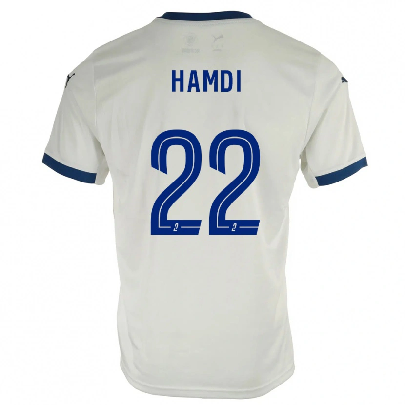 Danxen Criança Camisola Mathis Hamdi #22 Branco Azul Alternativa 2025/26 Camisa Brasil