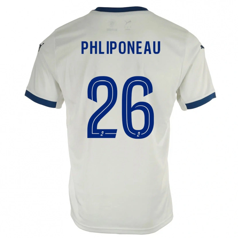 Danxen Criança Camisola Alexandre Phliponeau #26 Branco Azul Alternativa 2025/26 Camisa Brasil