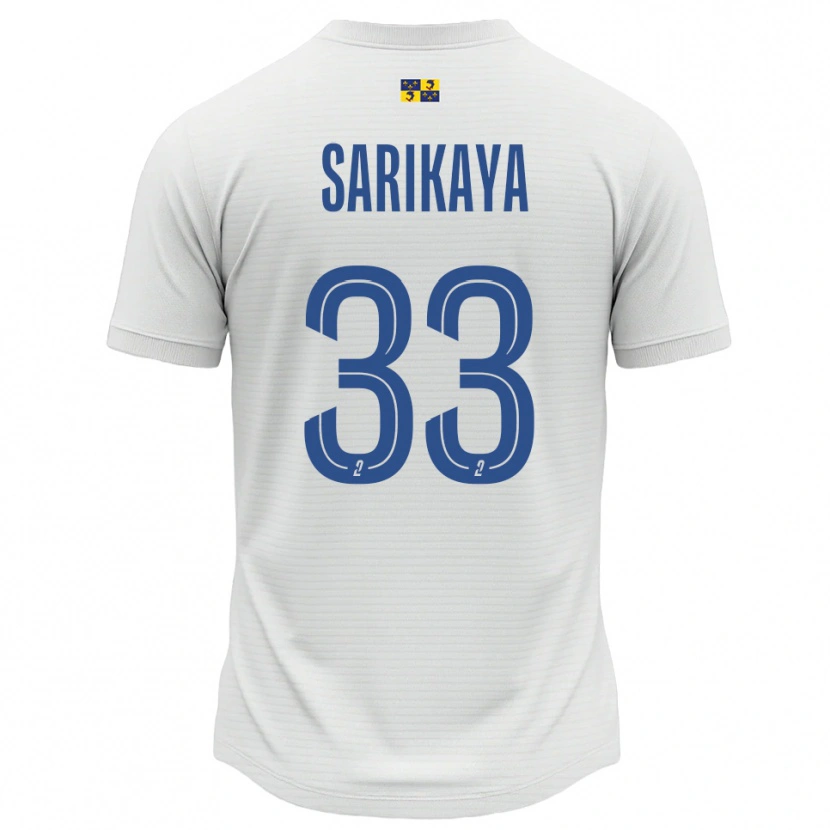 Danxen Criança Camisola Efe Sarıkaya #33 Branco Azul Alternativa 2025/26 Camisa Brasil