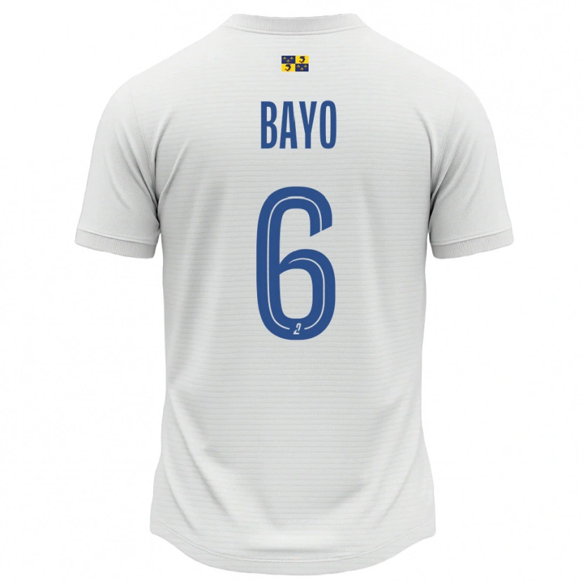 Danxen Criança Camisola Yadali Bayo #6 Branco Azul Alternativa 2025/26 Camisa Brasil