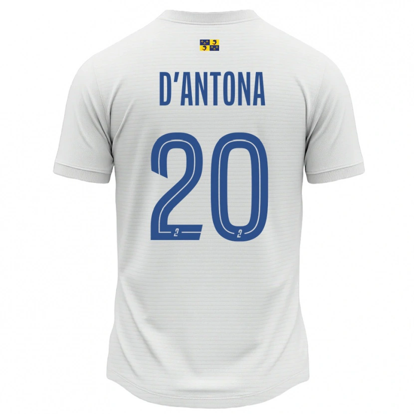 Danxen Criança Camisola Mattéo D'antona #20 Branco Azul Alternativa 2025/26 Camisa Brasil