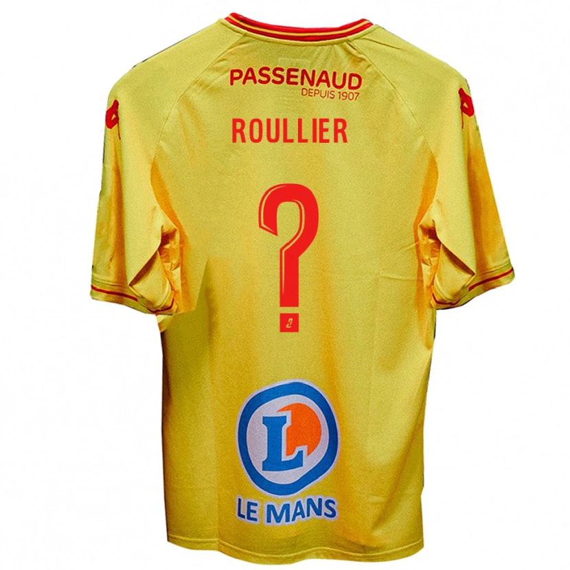 Danxen Criança Camisola Alec Roullier #0 Amarelo Alternativa 2025/26 Camisa Brasil