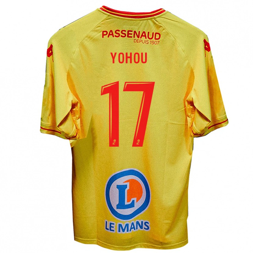 Danxen Criança Camisola Samuel Yohou #17 Amarelo Alternativa 2025/26 Camisa Brasil