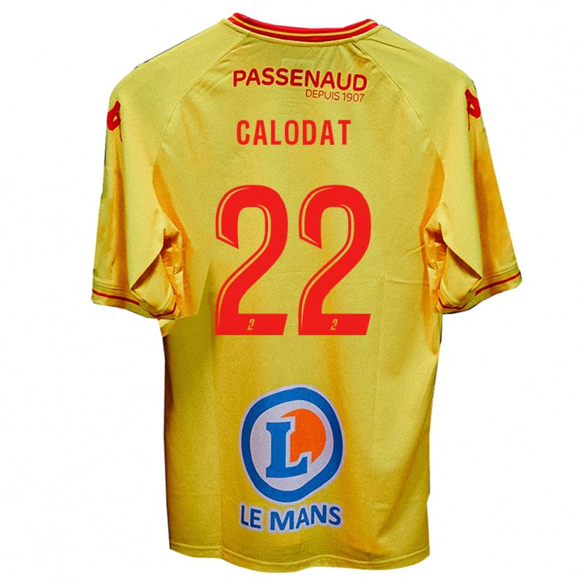 Danxen Criança Camisola Lucas Calodat #22 Amarelo Alternativa 2025/26 Camisa Brasil