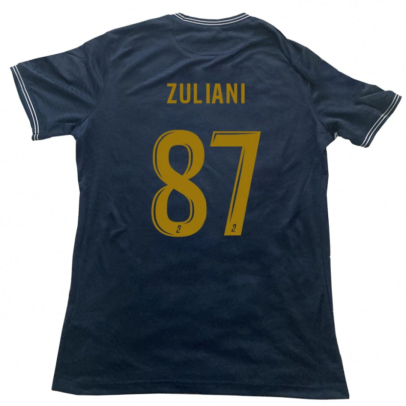 Danxen Criança Camisola Edhy Zuliani #87 Azul Marinho Dourado Alternativa 2025/26 Camisa Brasil