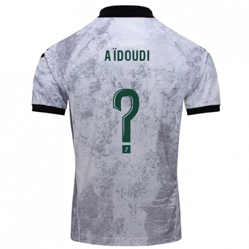 Danxen Criança Camisola Karim Aïdoudi #0 Branco Preto Alternativa 2025/26 Camisa Brasil