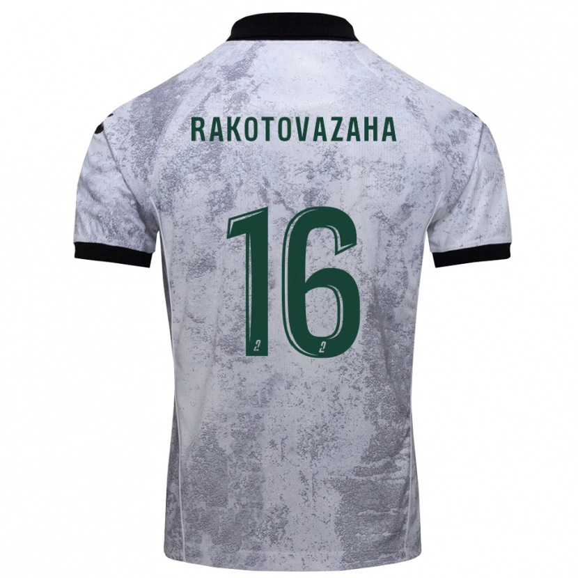 Danxen Criança Camisola Allan Rakotovazaha #16 Branco Preto Alternativa 2025/26 Camisa Brasil