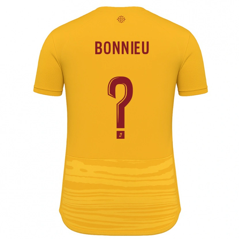 Danxen Criança Camisola Louis Bonnieu #0 Laranja Borgonha Alternativa 2025/26 Camisa Brasil