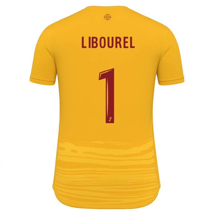 Danxen Criança Camisola Laurie Libourel #1 Laranja Borgonha Alternativa 2025/26 Camisa Brasil