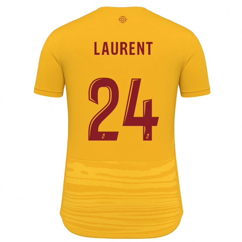 Danxen Criança Camisola Loni Laurent #24 Laranja Borgonha Alternativa 2025/26 Camisa Brasil