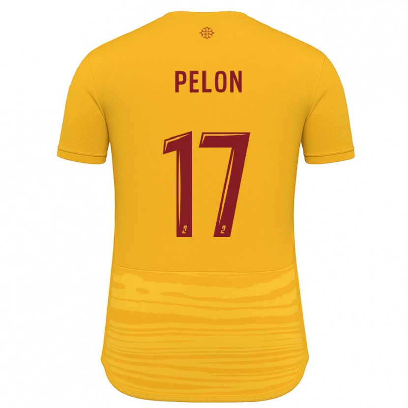 Danxen Criança Camisola Aurélien Pelon #17 Laranja Borgonha Alternativa 2025/26 Camisa Brasil