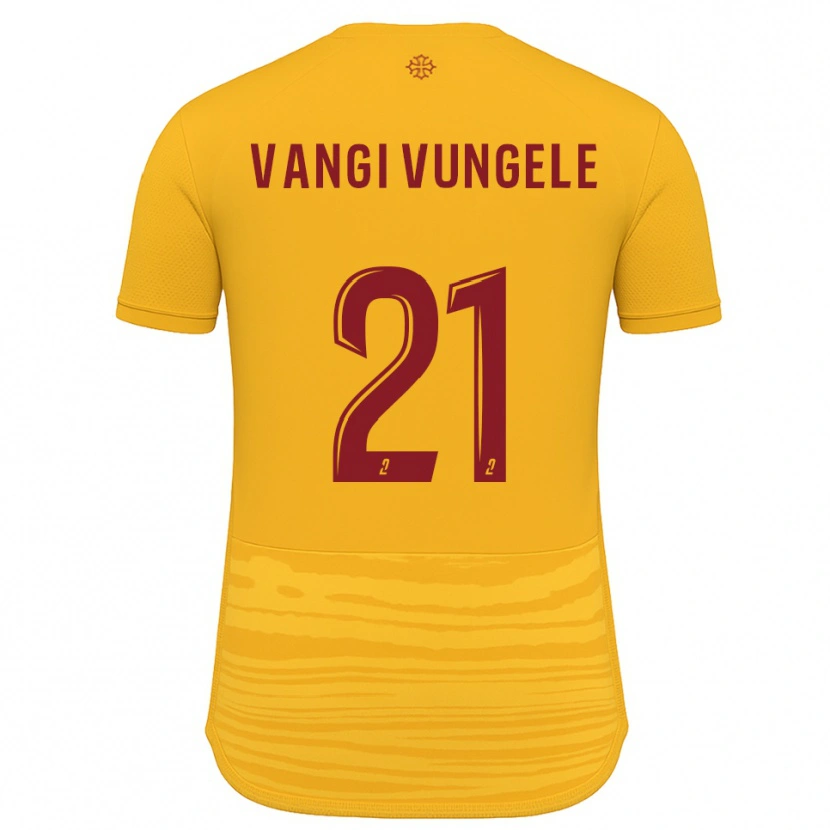 Danxen Criança Camisola Dylan Vangi #21 Laranja Borgonha Alternativa 2025/26 Camisa Brasil