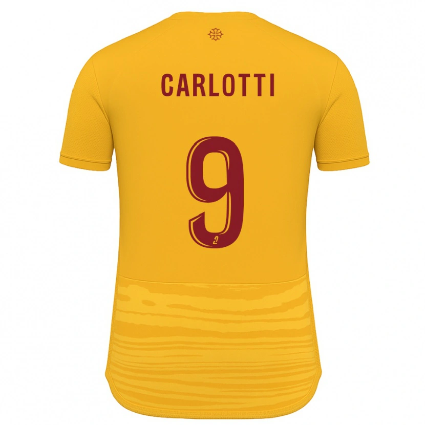 Danxen Criança Camisola Fabio Carlotti #9 Laranja Borgonha Alternativa 2025/26 Camisa Brasil