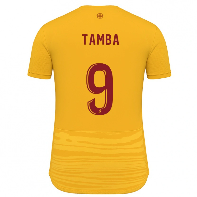 Danxen Criança Camisola Adama Tamba #9 Laranja Borgonha Alternativa 2025/26 Camisa Brasil
