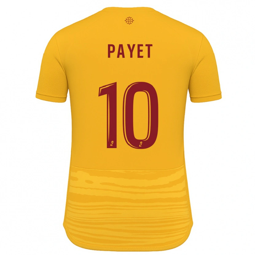 Danxen Criança Camisola Paul Payet #10 Laranja Borgonha Alternativa 2025/26 Camisa Brasil