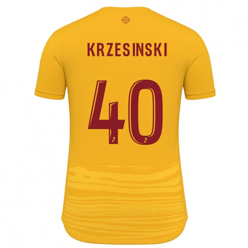 Danxen Criança Camisola Clément Krzesinski #40 Laranja Borgonha Alternativa 2025/26 Camisa Brasil