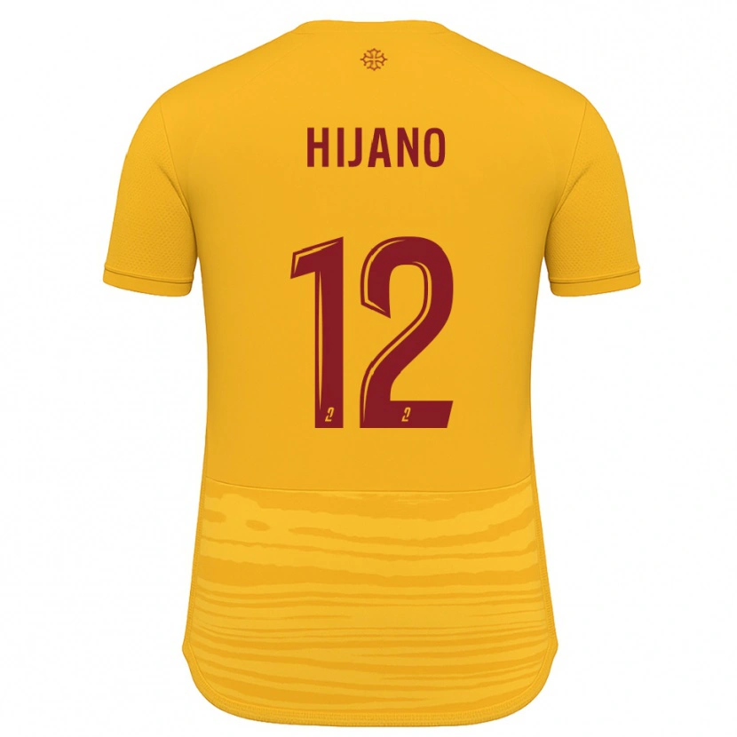 Danxen Criança Camisola Noa Hijano #12 Laranja Borgonha Alternativa 2025/26 Camisa Brasil