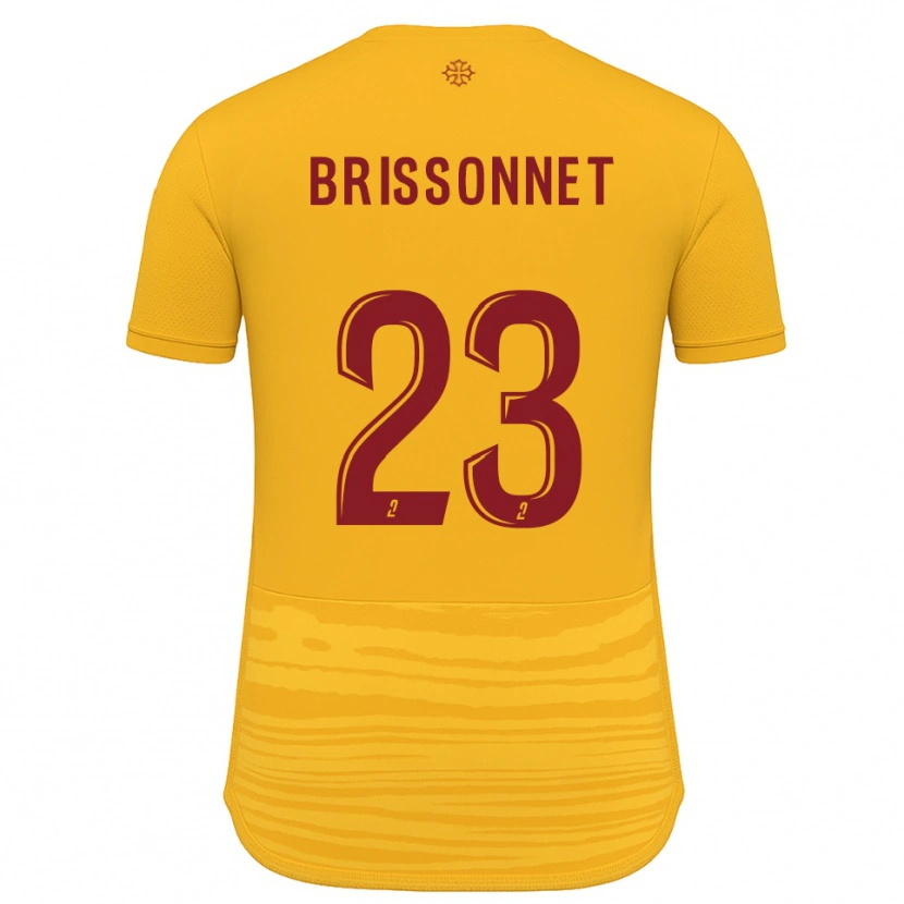 Danxen Criança Camisola Tiphaine Brissonnet #23 Laranja Borgonha Alternativa 2025/26 Camisa Brasil
