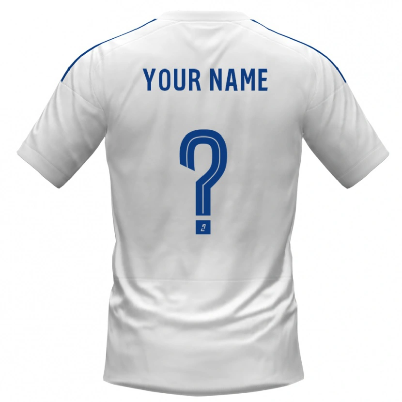 Danxen Criança Camisola Seu Nome #0 Branco Azul Alternativa 2025/26 Camisa Brasil