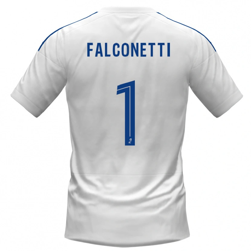 Danxen Criança Camisola Thomas Falconetti #1 Branco Azul Alternativa 2025/26 Camisa Brasil