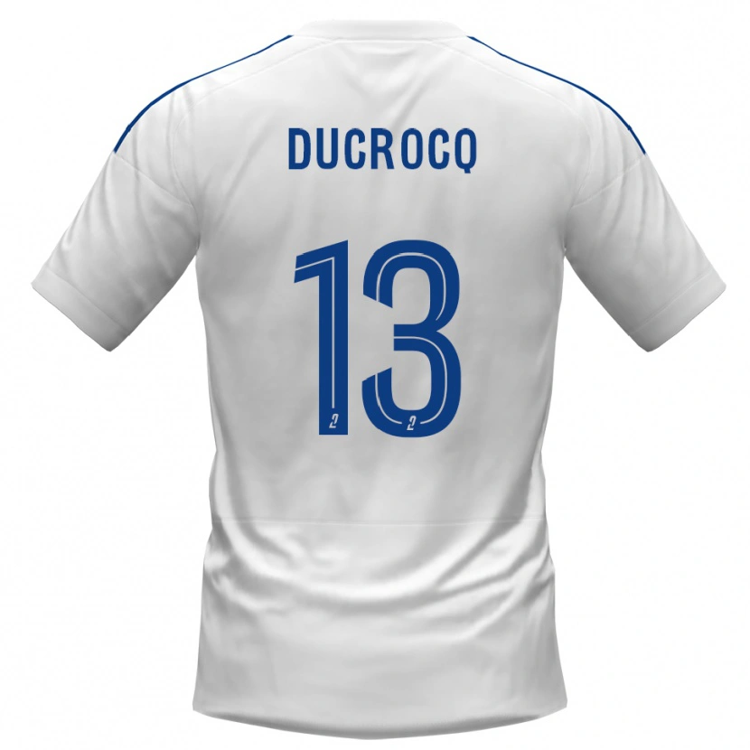 Danxen Criança Camisola Tom Ducrocq #13 Branco Azul Alternativa 2025/26 Camisa Brasil