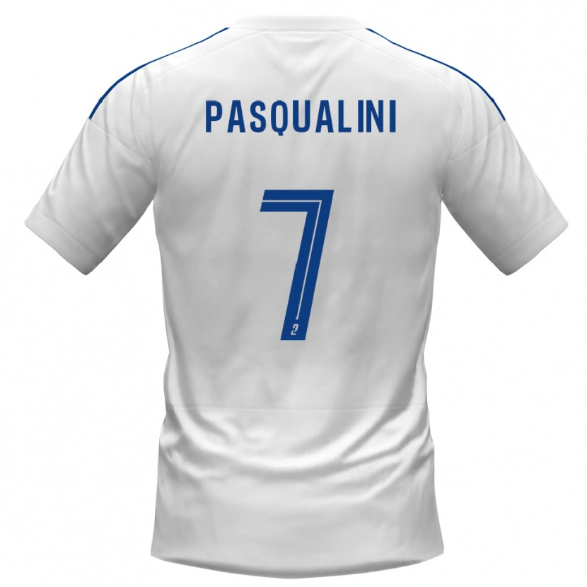 Danxen Criança Camisola Gordon Pasqualini #7 Branco Azul Alternativa 2025/26 Camisa Brasil