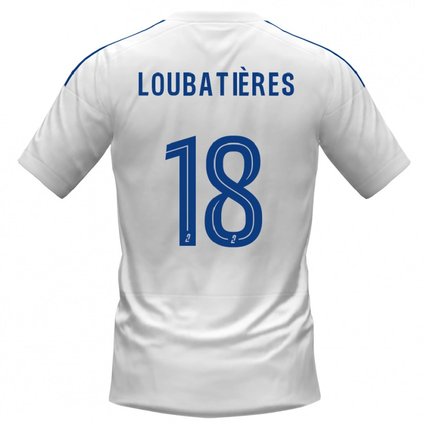Danxen Criança Camisola Matéo Loubatières #18 Branco Azul Alternativa 2025/26 Camisa Brasil