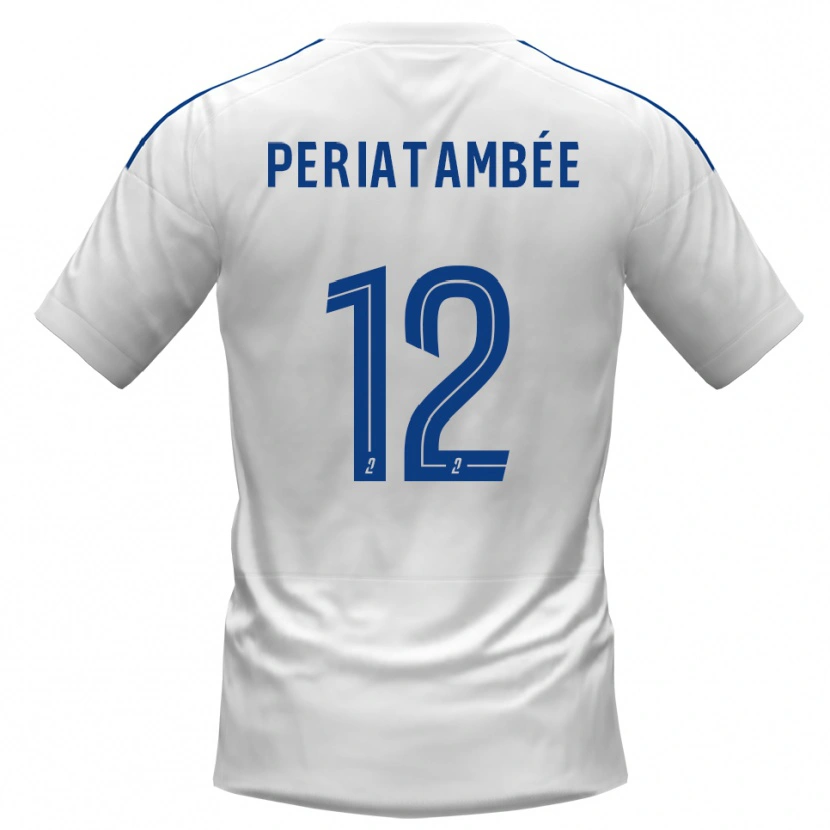 Danxen Criança Camisola Tanis Periatambée #12 Branco Azul Alternativa 2025/26 Camisa Brasil