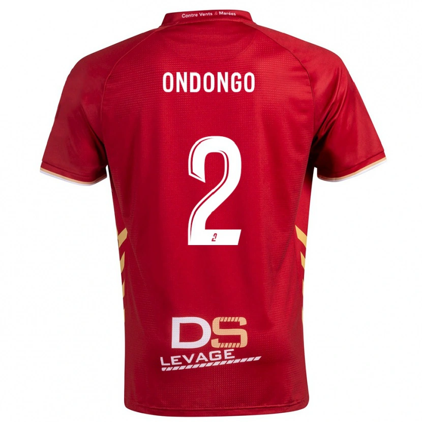 Danxen Criança Camisola Brayane Ondongo #2 Borgonha Dourado Alternativa 2025/26 Camisa Brasil