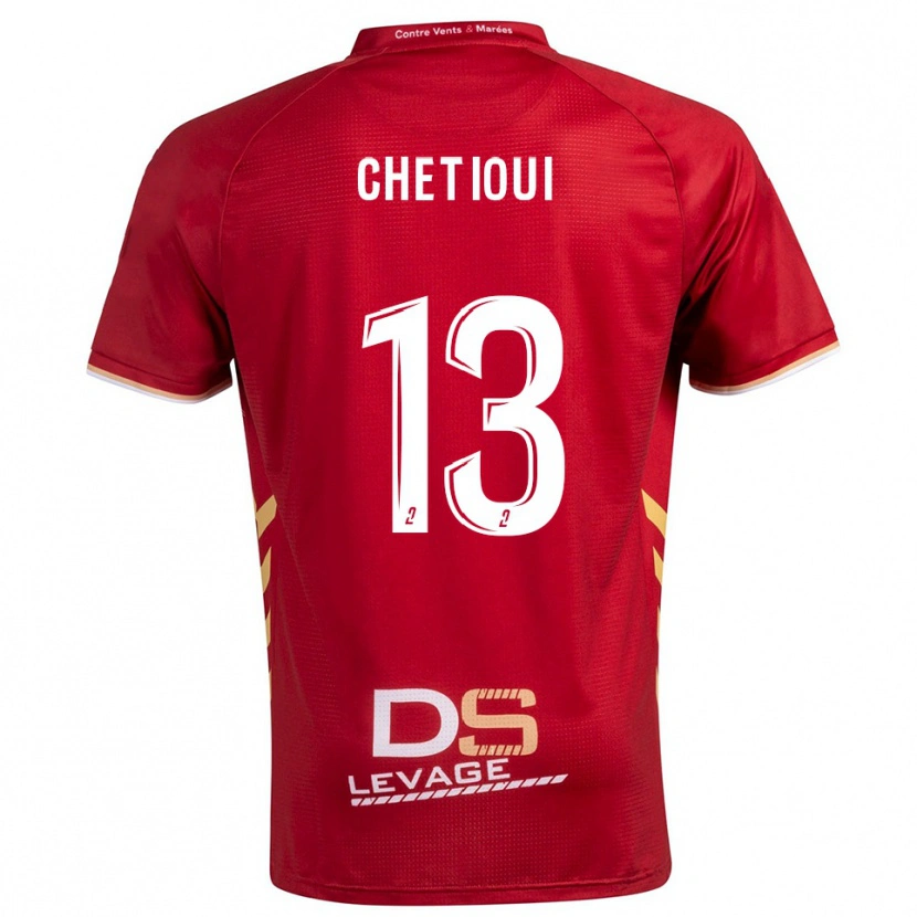 Danxen Criança Camisola Shain Chetioui #13 Borgonha Dourado Alternativa 2025/26 Camisa Brasil