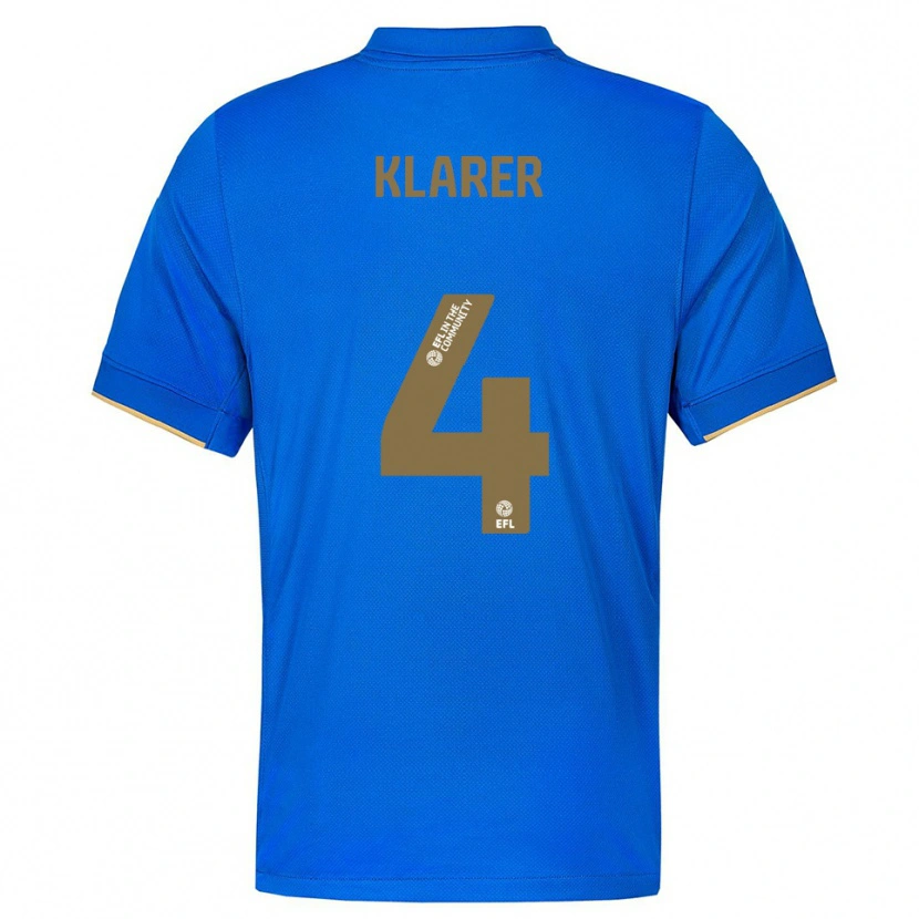 Danxen Homem Camisola Christoph Klarer #4 Azul Dourado Principal 2025/26 Camisa Brasil