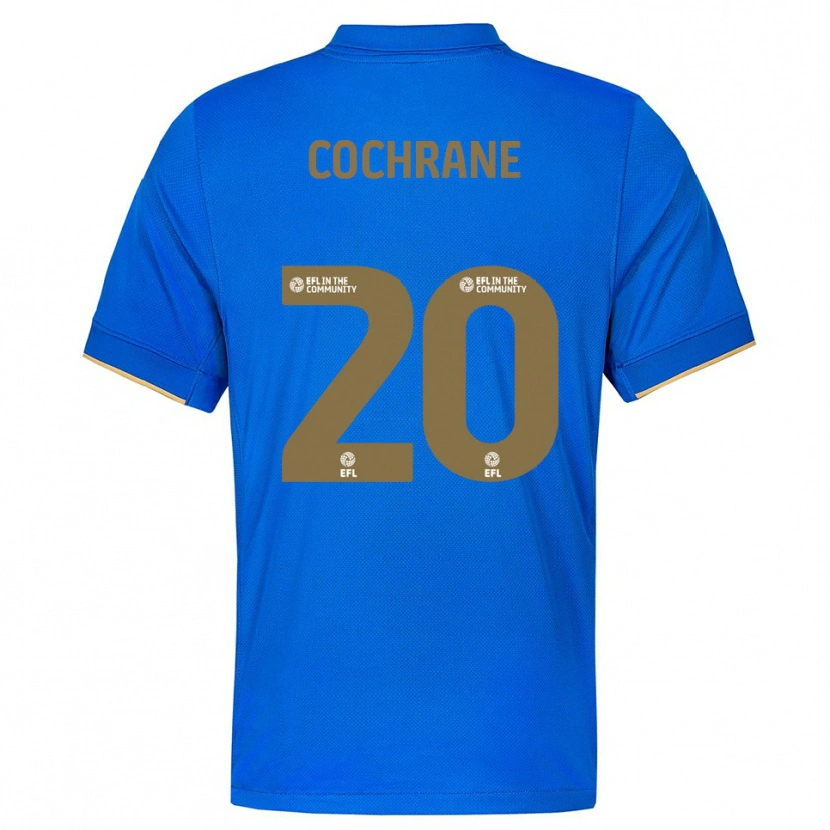 Danxen Homem Camisola Alex Cochrane #20 Azul Dourado Principal 2025/26 Camisa Brasil