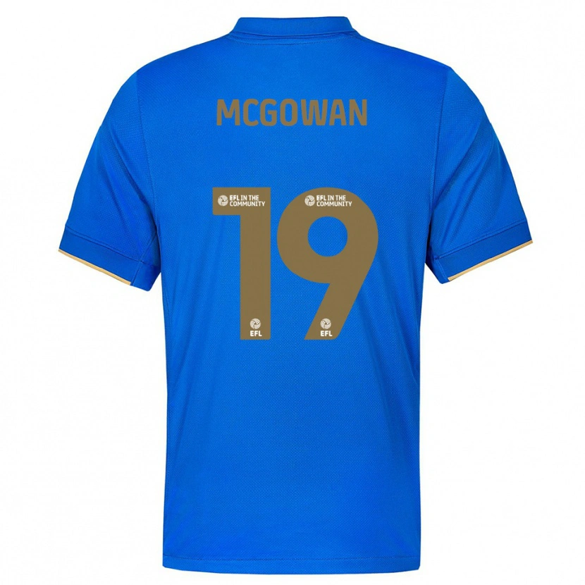 Danxen Homem Camisola Tegan Mcgowan #19 Azul Dourado Principal 2025/26 Camisa Brasil