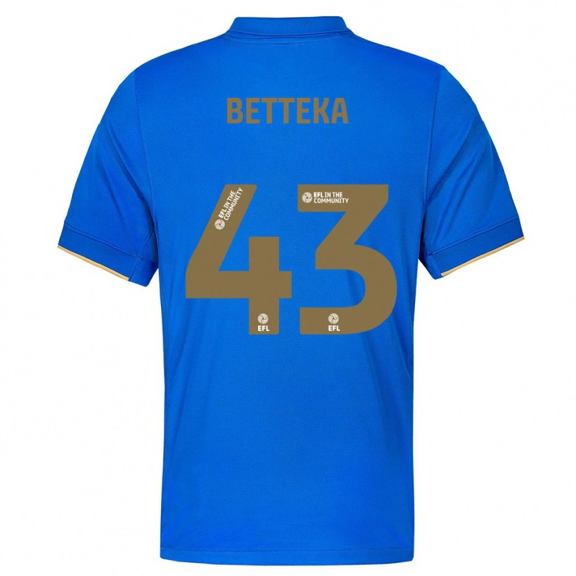 Danxen Homem Camisola Zaid Betteka #43 Azul Dourado Principal 2025/26 Camisa Brasil