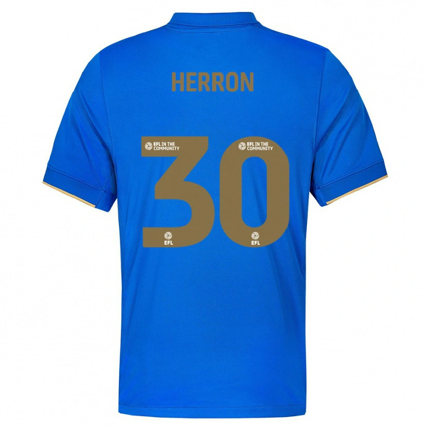 Danxen Homem Camisola Neve Herron #30 Azul Dourado Principal 2025/26 Camisa Brasil