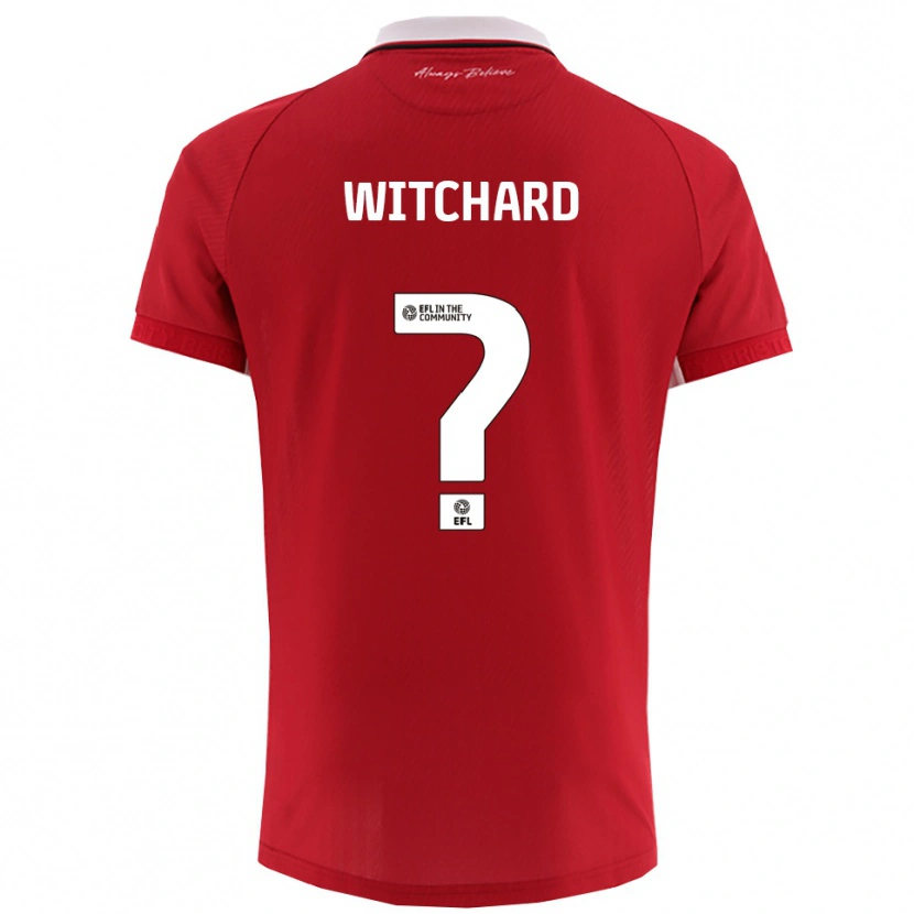 Danxen Homem Camisola Jack Witchard #0 Vermelho Branco Principal 2025/26 Camisa Brasil