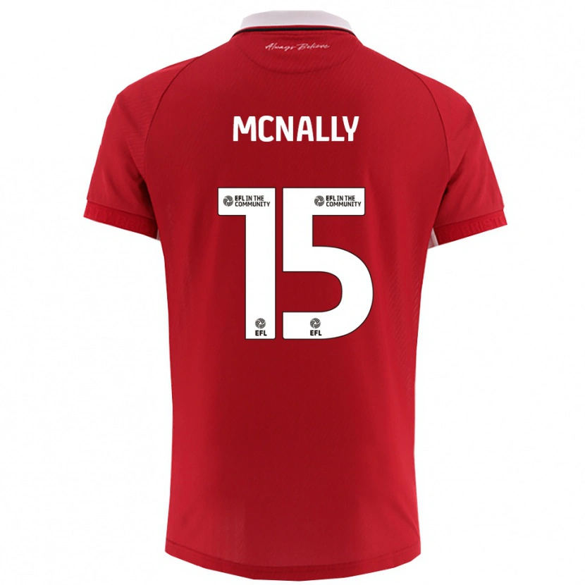 Danxen Homem Camisola Luke Mcnally #15 Vermelho Branco Principal 2025/26 Camisa Brasil